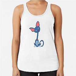 funny cat cartoon Racerback Tank Top