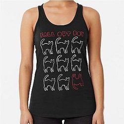 Nine Times Cats Racerback Tank Top