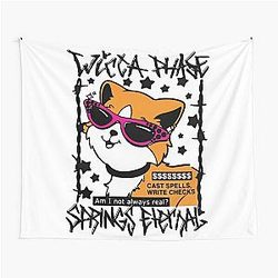Wicca Phase Springs Eternal Cat Tapestry