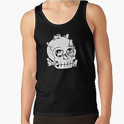 Skull is Full of Cats Doodle Tank Top