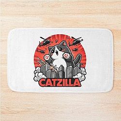 Catzilla Cat  Bath Mat