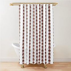 Mrs Kwan cat in the hat  Shower Curtain