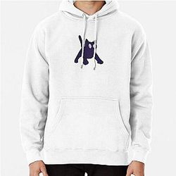Scared Shakey Black Cat Pullover Hoodie