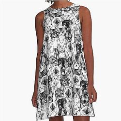 just cats A-Line Dress