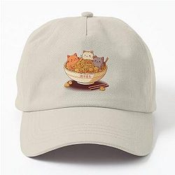 Noodles with Cats Dad Hat
