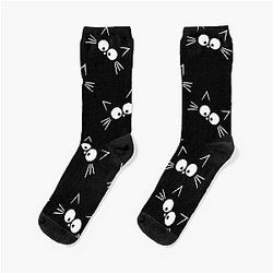 Cute Black Cat Pattern Socks