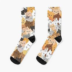 Sweet Happy Cub Kittens - Cats Pattern Socks