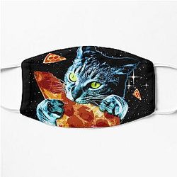 Pizza Cat in Space Flat Mask