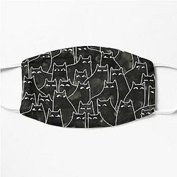 Suspicious Cats Flat Mask