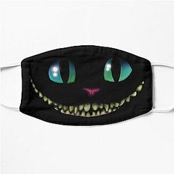 alice in wonderland cat Flat Mask