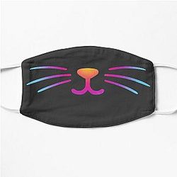 Rainbow Cat Smile Flat Mask