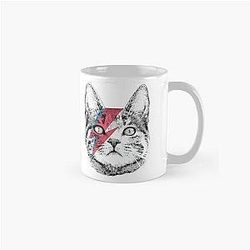 Ziggy Stardust Cat  David Bowie Tee, WoAll Sizes Classic Mug