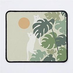 Cat and Plant 42 Mouse Pad