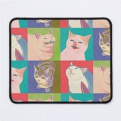 Four Meme Cats of the Apocalypse Mouse Pad