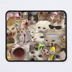 Meme cat reaction  Mouse Pad