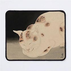 Sleeping Cat by Kawanabe Kyosai  Mouse Pad