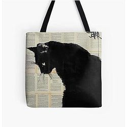 cat All Over Print Tote Bag