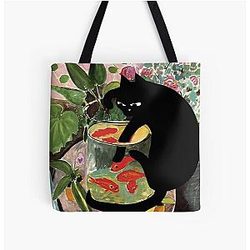 matisse's goldfish and a cat All Over Print Tote Bag