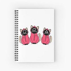 Cat guards Spiral Notebook