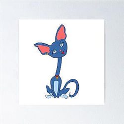 funny cat cartoon Poster