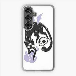 Creepy Cute Black Cat Samsung Galaxy Soft Case
