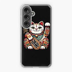 LUCKY CAT HAND PAINTED MANEKI NEKO Samsung Galaxy Soft Case