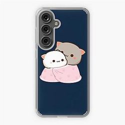 Peach and Goma Cuddling - Mochi Peach Cat   Samsung Galaxy Soft Case