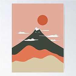 Cat Landscape 72A Poster