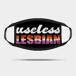 Lesbian Face Masks - Useless Lesbian Gay Pride Lesbian Flag LGBT Mask TP1503