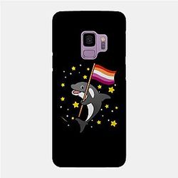 Lesbian Cases - Orca With Orange Pink Lesbian Pride Flag Phone Case TP1503
