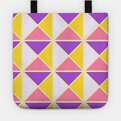 Lesbian Bags - Sapphic Pride Triangle Pattern Tote TP1503