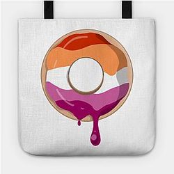 Lesbian Bags - Lesbian Pride Donut Tote TP1503