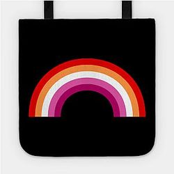 Lesbian Bags - New Lesbian Pride Flag Rainbow Tote TP1503