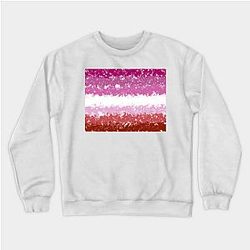Lesbian Sweatshirts - Lesbian Swirls Flag Design Sweatshirt TP1503