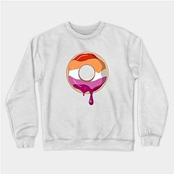 Lesbian Sweatshirts - Lesbian Pride Donut Sweatshirt TP1503