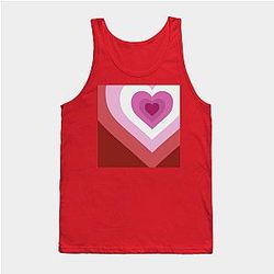 Lesbian Tank Tops - Lesbian Heart Tank Top TP1503
