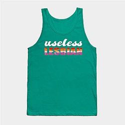 Lesbian Tank Tops - Useless Lesbian Gay Pride Lesbian Flag LGBT Tank Top TP1503