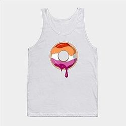 Lesbian Tank Tops - Lesbian Pride Donut Tank Top TP1503