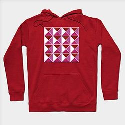 Lesbian Hoodies - Lesbian Pride Triangle Pattern Hoodie TP1503