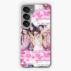 LE SSERAFIM AESTHETIC OT5 PINK Samsung Galaxy Soft Case