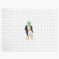 Chaewon Frog LE SSERAFIM Minimal Jigsaw Puzzle