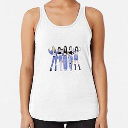 LE SSERAFIM ANTIFRAGILE Digital Illustration Racerback Tank Top