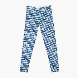 LE SSERAFIM Blue Patterns Leggings