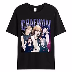 Limited Chaewon Vintage DTNK2404 Le Sserafim T-Shirts