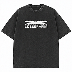 LE SSERAFIM Logo Design HTCT2907 Le Sserafim T-Shirts