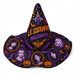 LE SSERAFIM Halloween Portraits Quilted Witch Hat NTMD0409 Le Sserafim Hats & Caps