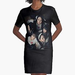 LE SSERAFIM - UNFORGIVEN Graphic T-Shirt Dress