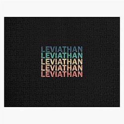 Leviathan Name T Shirt Vintage Retro Leviathan Gift Item Tee Jigsaw Puzzle