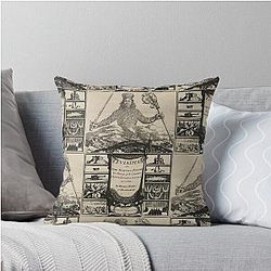 Thomas Hobbes Leviathan Frontispiece Throw Pillow