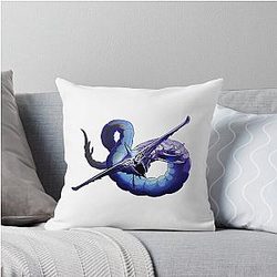 Subnautica Ghost Leviathan Throw Pillow